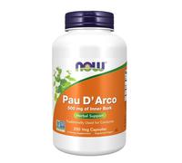 NOW Foods Pau D'Arco 500 mg 250 Veg Capsules, Respiratory Function, Inflammation