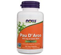Now Foods Pau D'Arco 500mg 100 Veg Capsules Herbal Immune System Support