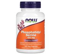 NOW Foods Phosphatidyl Serine Cognition 100mg Cognitive Support Capsules - 120 Vegan Capsules