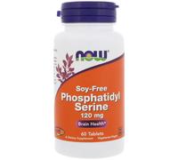 Now Foods, Phosphatidyl Serine, Soy-Free, 120 mg , 60 Tablets