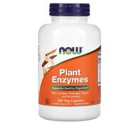 NOW Foods Plant Enzymes Digestion Daily Wellness Support Capsules - 240 Vegan Capsules