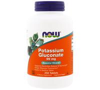Now Foods, Potassium Gluconate, 99 mg, 250 Tablets