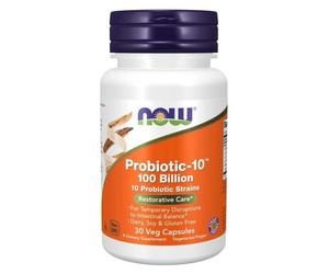 Now Foods Probiotic-10 100 Billion CFU 30 Veg Capsules Digestive Care Non-GMO
