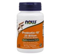 NOW Foods Probiotic-10™ 25 Billion 50 Veg Capsules Healthy Intestinal Flora
