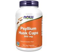 Now Foods, Psyllium Husk Caps, 500mg, 500 Vegan Capsules, Gluten Free, SOYA Free, Vegetarian