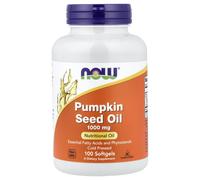 NOW Foods, Pumpkin Seed Oil, 100 Capsules 1,000 mg, Fresh Stock, Free P&P