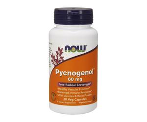 NOW Foods Pycnogenol, 60mg with Acerola & Rutin Powder - 50 vcaps