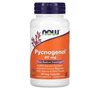 NOW Foods Pycnogenol + Acerola + Rutin Antioxidant 60mg Daily Wellness Support Capsules - 50 Vegan Capsules