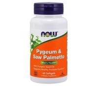 NOW Foods Pygeum & Saw Palmetto, 60 softgels