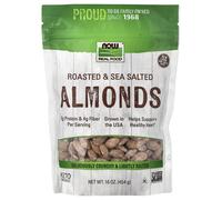 NOW Foods, Real Food, Almonds, Roasted & Sea Salted, 16 oz (454 g)