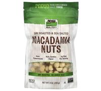 NOW Foods, Real Food, Macadamia Nuts, Dry Roasted & Sea Salted, 9 oz (255 g)