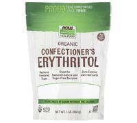 NOW Foods, Real Food, Organic Confectioner's Erythritol, 1 lbs (454 g)