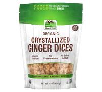 NOW Foods, Real Food, Organic Crystallized Ginger Dices, 16 oz (454 g)