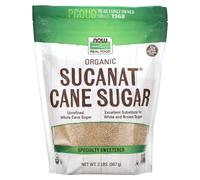 NOW Foods, Real Food, Organic Sucanat Cane Sugar, 2 lbs (907 g)