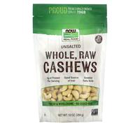 NOW Foods, Real Food, Whole, Raw Cashews, Unsalted, 10 oz (284 g)