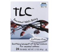 NOW Foods, Real Tea, TLC, Caffeine Free, 24 Tea Bags, 1.7 oz (48 g)