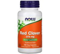 Now Foods - Red Clover 375mg | Herbal Support for Hormonal Balance & Detox - 100 Capsules