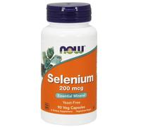 NOW Foods - Selenium Supplement 200 mcg - Essential Mineral Support - 90 Veg Capsules