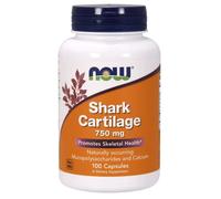 Now Foods - Shark Cartilage - 750 mg - Mucopolysaccharides & Calcium - 100 Capsules