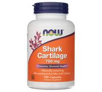 Now Foods - Shark Cartilage - 750 mg - Mucopolysaccharides & Calcium - 100 Capsules