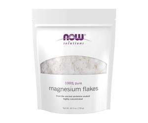 NOW Foods Solutions Magnesium Flakes 100% Pure from The Ancient Zechstein Seabed Highly Concentrated 26.5-Ounce