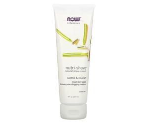 NOW Foods, Solutions, Nutri-Shave, Natural Shave Cream, 8 fl oz (237 ml)