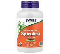 NOW Foods Spirulina Certified Organic, 1000mg - 120 tabs