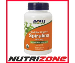 Now Foods Spirulina 500mg Superfood - 200 tablets