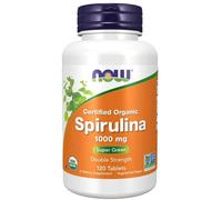 NOW Foods Spirulina Certified Organic, 1000mg - 120 tabs
