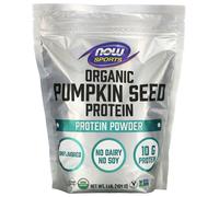 NOW Foods, Sports, Organic Pumpkin Seed Protein Powder, Unflavored, 1 lb (454 g)