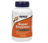 NOW Foods Super Enzymes 90 Tablets | Supports Healthy Digestion Probiotics