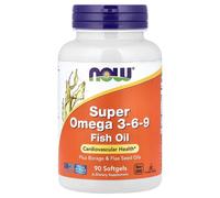 NOW Foods Super Omega 3-6-9 1200 mg | 90 / 180 Softgels | Heart & Joint Support