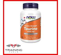 Now Foods Taurine 1000mg, Double Strength, 100 Veg Capsules