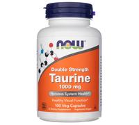 NOW Foods Double Strength Taurine 1000mg 100 Veg Capsules Nervous System