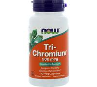 Now Foods, Tri-Chromium, 500 mcg, 90 Veg Capsules