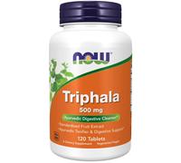 NOW Foods Triphala 500 mg 120 Tablets, Digestive Support, Cleansing, Detox