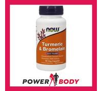 NOW Foods Turmeric & Bromelain - 90 vcaps