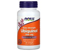 NOW Foods Ubiquinol 200mg 60 Softgels | High Absorption CoQ10 Support