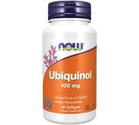 Now Foods, Ubiquinol, Active Form of CoQ10, 100mg, 60 Softgels, Gluten Free, Soy Free, Non-GMO
