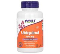 NOW Foods Ubiquinol CoQ10 Heart Support 100mg Softgels - 120 Softgels