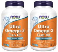 Now Foods Ultra Omega-3 - 180 Softgels (Pack of 2)