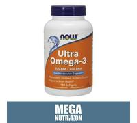 NOW Foods Ultra Omega 3 500 EPA/250 DHA 180 Softgels | Fish Oils Cardio Support