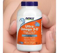 NOW Foods, Ultra Omega 3-D, 600 EPA / 300 DHA, 180 Fish Softgels