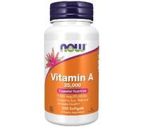 Now Foods Vitamin A 25000 IU Fish Liver Oil 250 Softgels Essential Nutrition