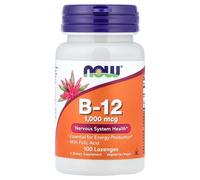 NOW Foods Vitamin B-12 - 1000mcg - 100 lozenges | Nervous System Health
