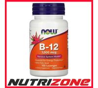 NOW Foods Vitamin B-12 1000mcg Folic Acid Nervous System Health - 100 lozenges