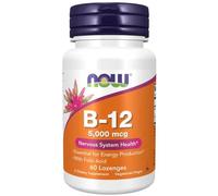 NOW Foods Vitamin B-12 with Folic Acid, 5000mcg - 60 lozenges