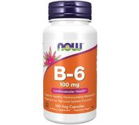 NOW Foods Vitamin B-6 100mg Capsules 100 Capsules