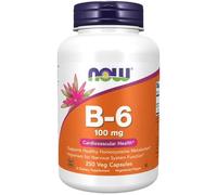 NOW Foods Vitamin B-6 100mg Capsules 250 Capsules