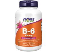 NOW Foods Vitamin B-6 100mg Capsules 250 Capsules
